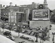 Effect of gasoline shortage in Washington DC Note the streetcar control tower